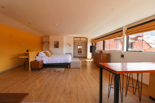 1 chambre, bureau, Wi-Fi, draps fournis