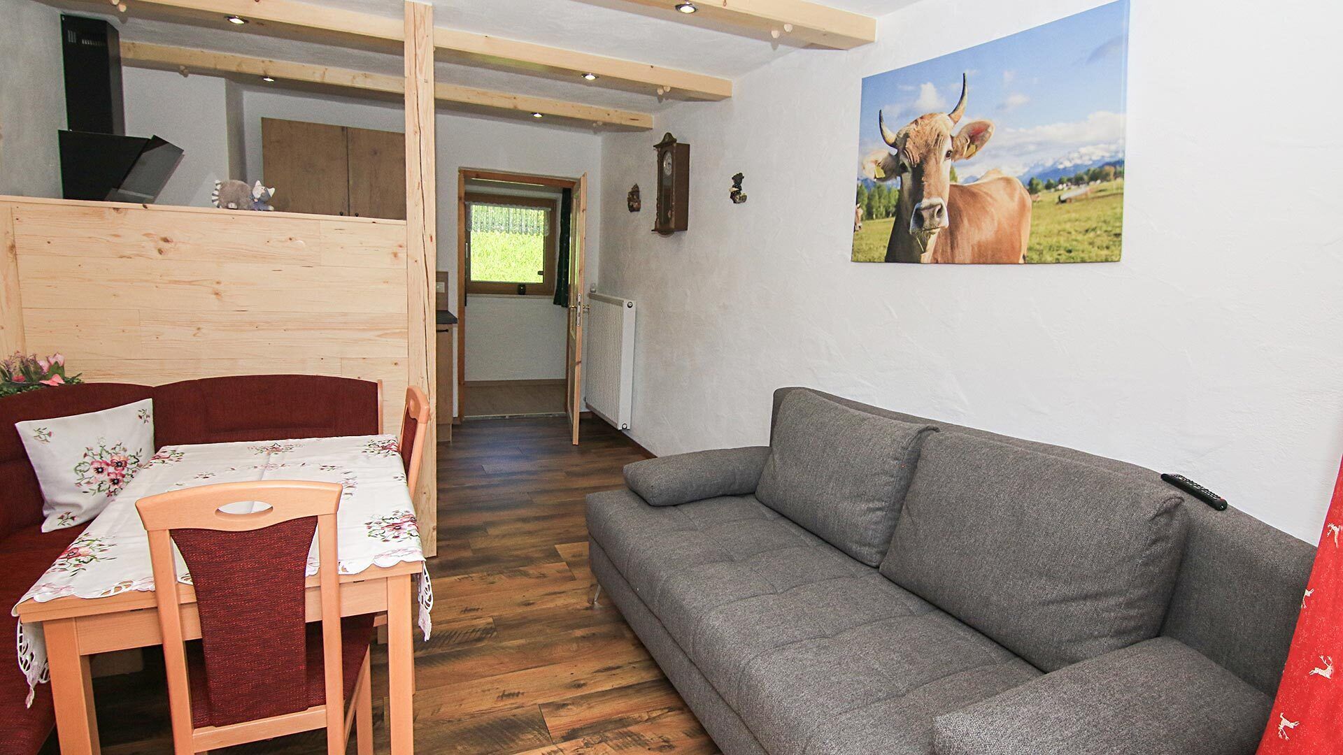 Ferienwohnung Hochkalter -  1-3 Personen, Dusche/wc, 57 Qm, Tv, Balkon, Obergeschoss - Ramsau bei Berchtesgaden