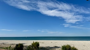 Vlak bij het strand