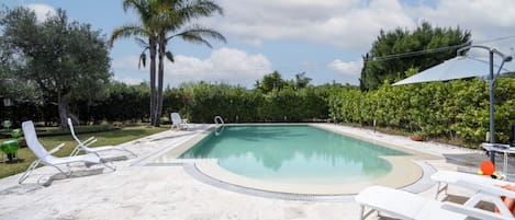 A heated pool