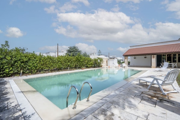 A heated pool