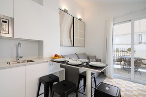 Premium Penthouse, 1 Double Bed with Sofa bed, Kitchen | Living area | 40-inch Smart TV with digital channels, Netflix, streaming services