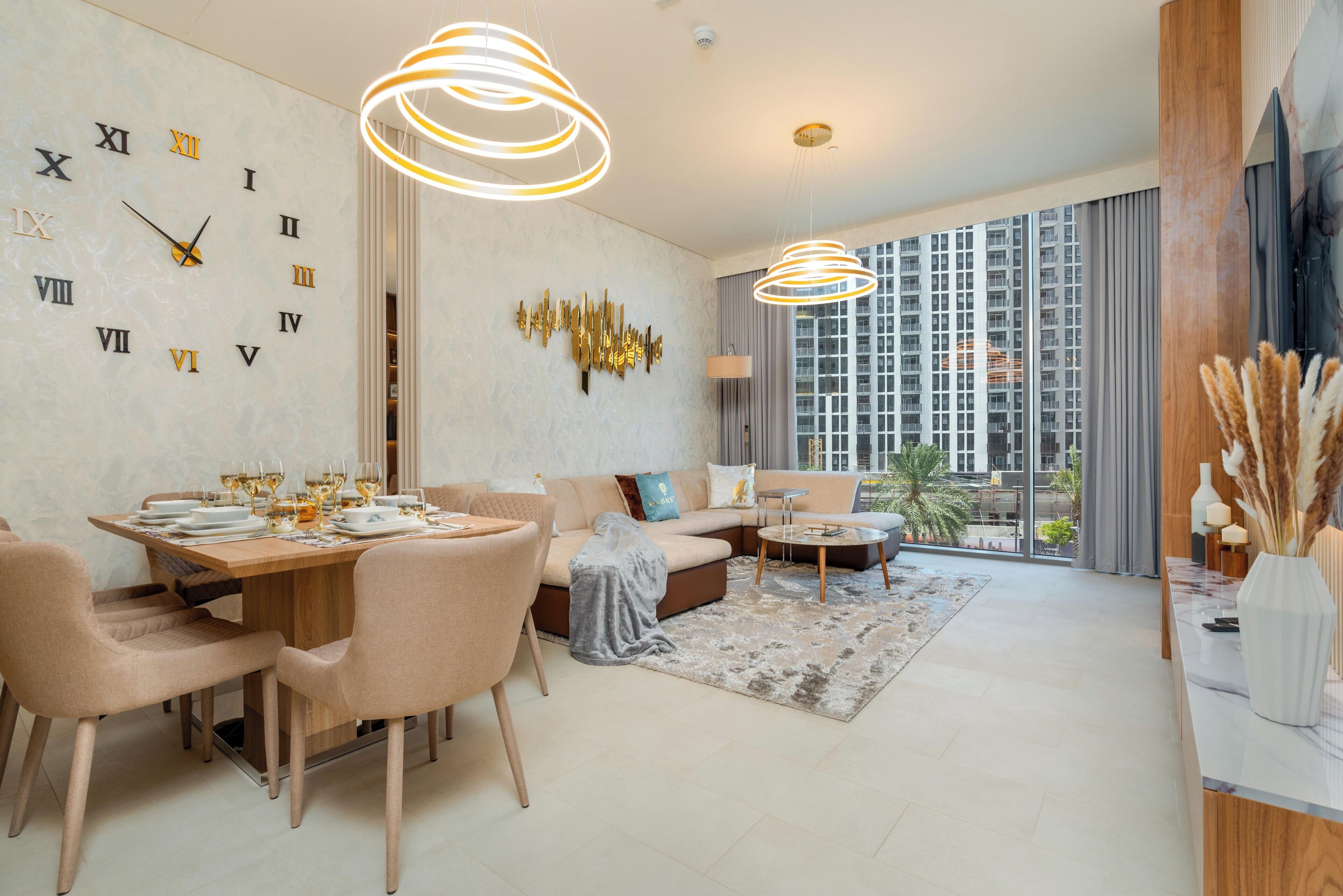 Departamento Deluxe, 2 habitaciones, cocina, vista al canal | Comedor