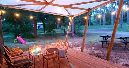 Cozy Chalet w terrace in the Middle of the Forest in Veluwe