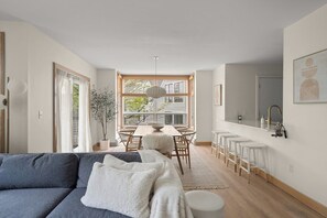 TV, fireplace, offices - The Alpine Escape | Slope-Side Condo at Mount Snow (Dover)