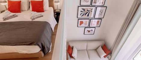 1 غرفة نوم ومكواة/لوح كي وواي فاي وملاءات أسرّة