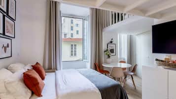 1 chambre, fer et planche Ă repasser, Wi-Fi, draps fournis