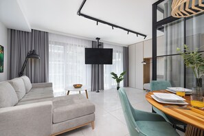 Apartment, 1 Bedroom, 2 Bathrooms, Beachside | Living room - Cozy Apartment for 5 by Renters (Miedzyzdroje)