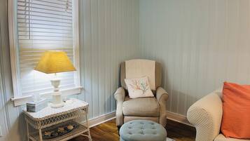 TV connectée, cheminée, livres, chaßne hi-fi