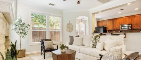 Smart TV, caminetto, monitor per computer