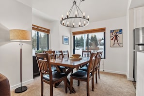 Condo | Living area | 40-inch flat-screen TV with cable channels, fireplace - Hidden Creek by Park City Vacations (Park City)
