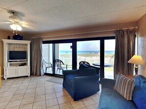 Smart TV - Ocean Breeze West #106 | Gulf-Front, Ground Floor, Pool, Beach Access (Perdido Key)