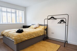 2 bedrooms, iron/ironing board, travel crib, WiFi