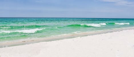Vlak bij het strand