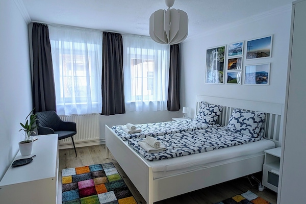 Departamento, 2 habitaciones, vista a la montaña, planta baja | 2 habitaciones, cortinas blackout y wifi gratis