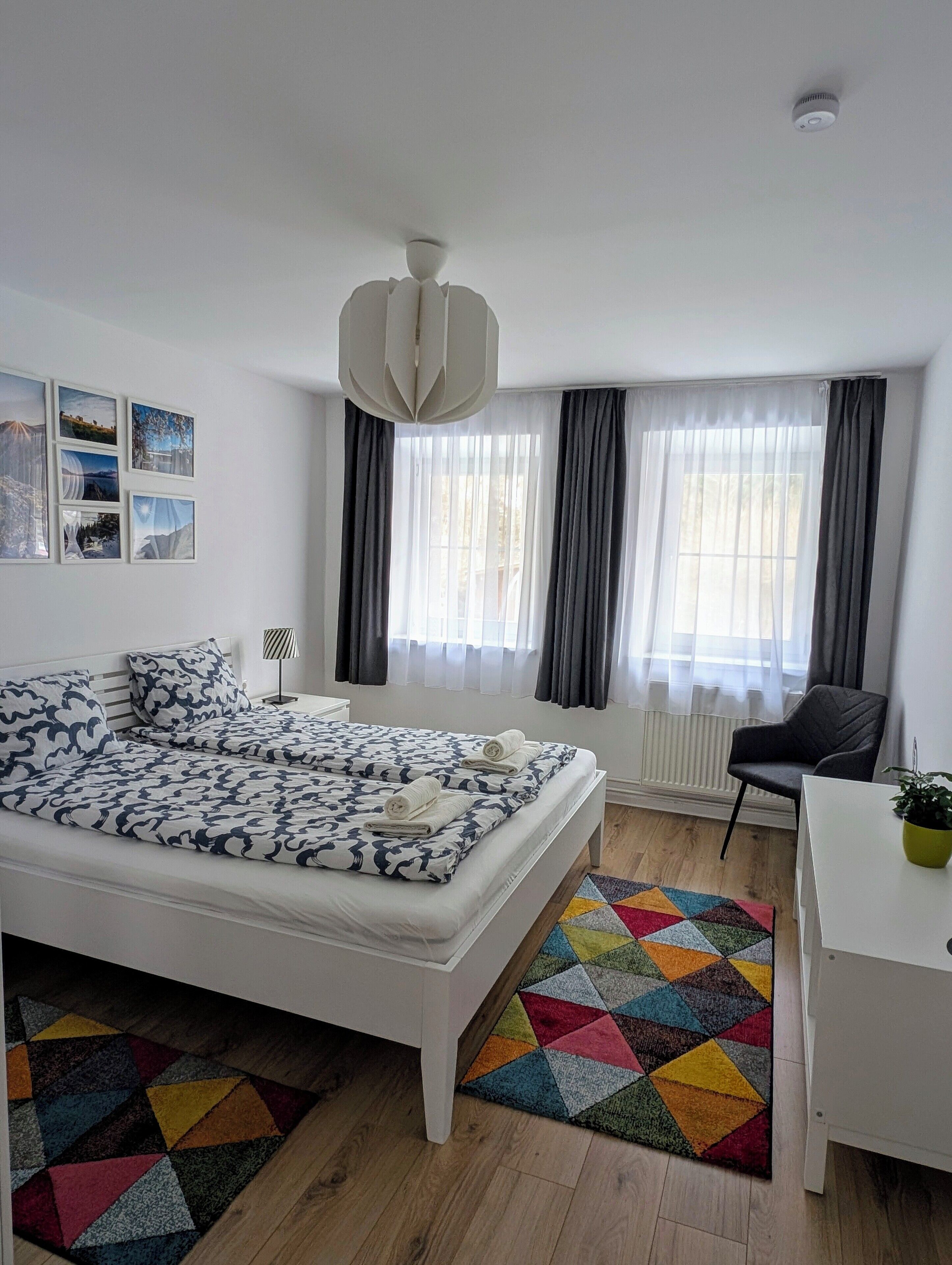 Comfort-Apartment, 2 Schlafzimmer, Bergblick | 2 Schlafzimmer, Verdunkelungsvorhänge, kostenloses WLAN