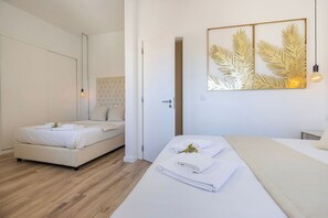 Apartamento luxo, vista para a cidade | 2 quartos, quartos à prova de som, ferros/tábuas de passar roupa