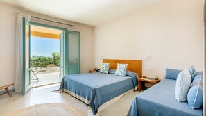 Family Room, Pool View | Premium bedding, down comforters, memory foam beds, minibar - Planeta Country House & Beach Club (Menfi)