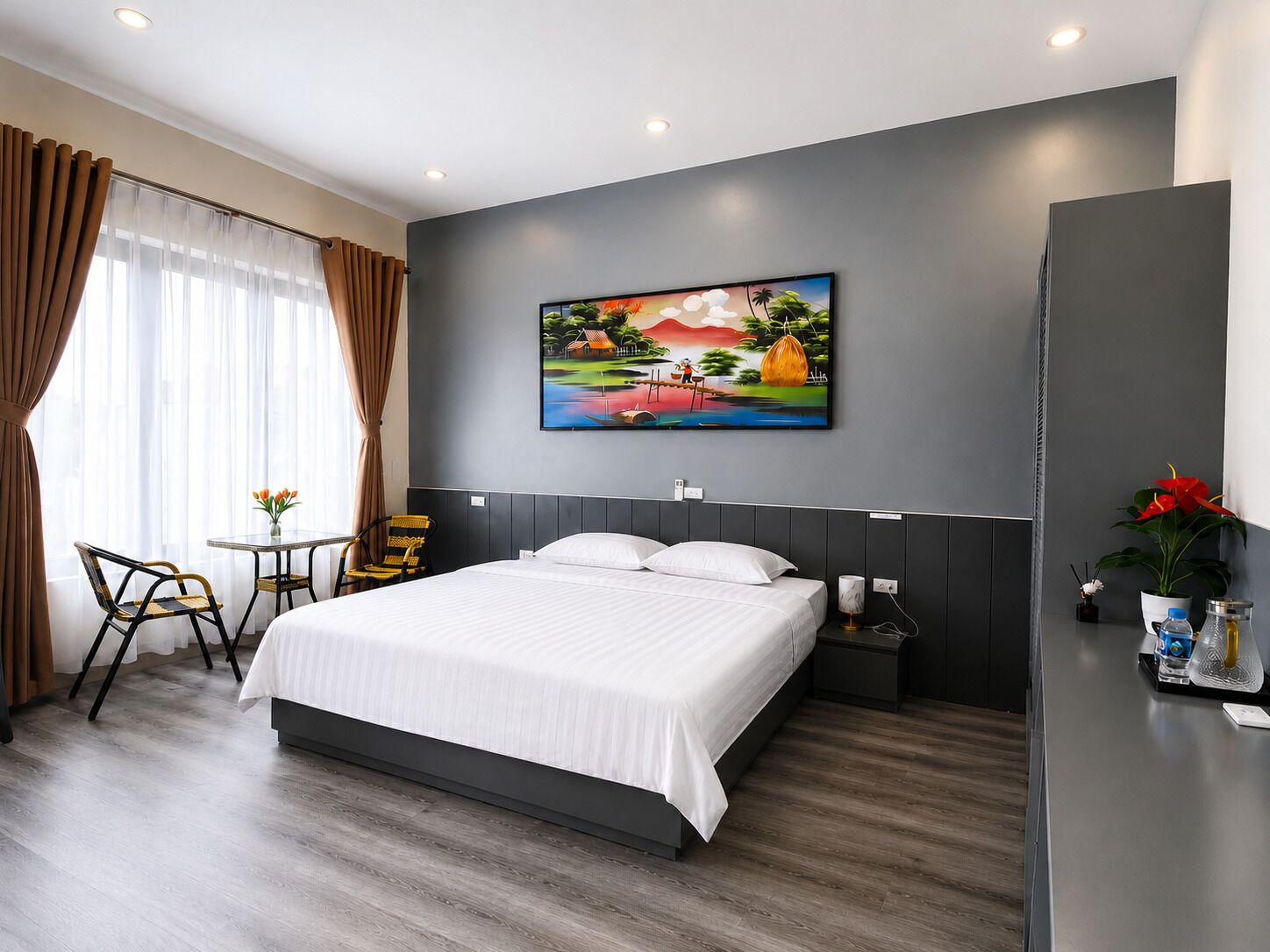 Romantic Single Room, Balcony, Garden View | Blackout curtains, soundproofing, iron/ironing board, free WiFi