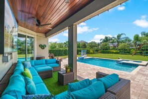 A heated pool