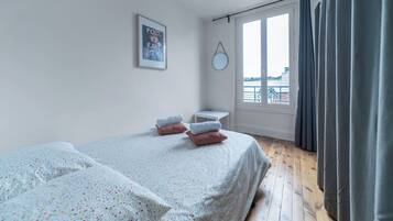 Desk, iron/ironing board, travel cot, free WiFi