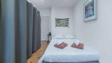 Desk, iron/ironing board, travel cot, free WiFi