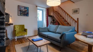 Télévision, cheminée