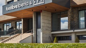 A modern building with a sign reading "fontibreberia & SPA".