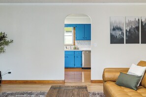 Smart TV, fireplace, table football, offices