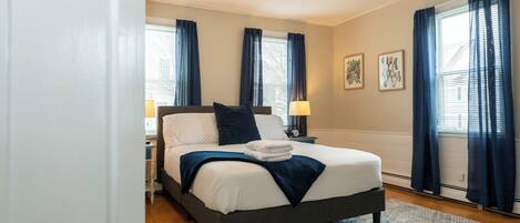 1 bedroom, travel crib, free WiFi, bed sheets