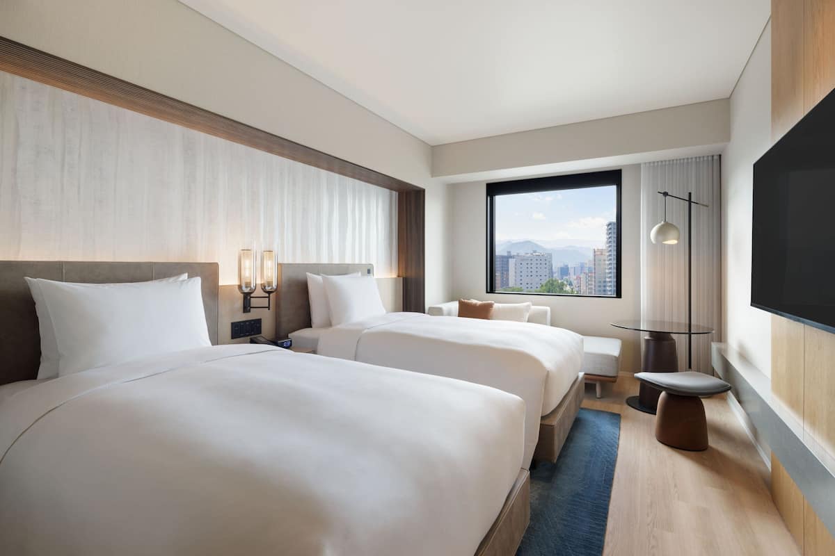 Family Room, 2 Twin Beds | In-room safe, desk, WiFi (free), bed sheets