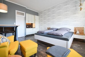 1 makuuhuone, vauvan matkasänky, ilmainen Wi-Fi