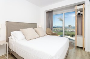 Double Room, Sea View | Soundproofing, free WiFi, bed sheets - Hotel Aigua Oliva (Benicarlo)