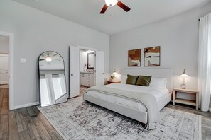 4 dormitorios, tabla de planchar con plancha, wifi gratis y ropa de cama