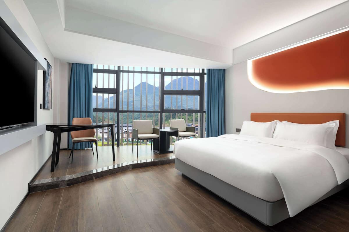 Kamar, 1 Tempat Tidur King, Bebas Asap Rokok, pemandangan gunung