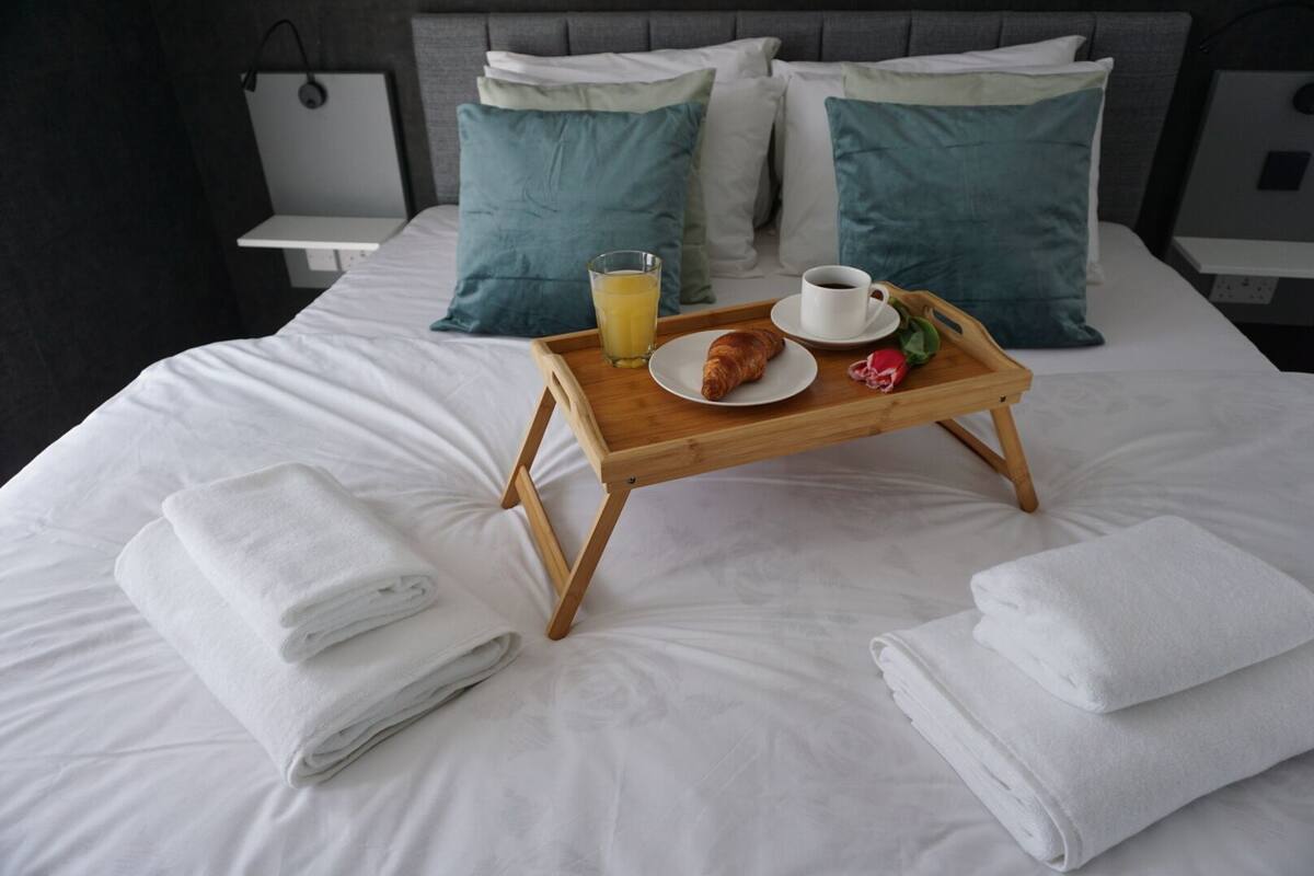 Draps en coton égyptien, literie de qualité, couette en duvet