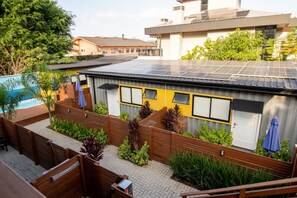 Terrace/patio - BBQ-Balcony-Netflix-Full Kitchen-Pool-A/C (Florianópolis)