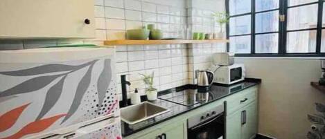 Microwave, oven, stovetop