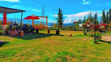 Outdoor wedding area