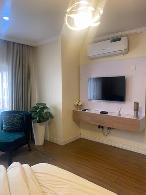 Deluxe appartement | 1 slaapkamer, een kluis op de kamer, gratis wifi