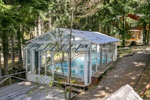 A heated pool