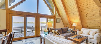 Upper Peninsula Lakefront A-frame Cabin w/ Dock