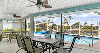 Waterfront Heated Pool Home w/ dock, grill, near Fisherman’s Village -Discounted