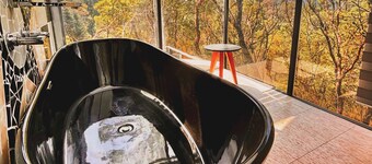 Chalet Panorámico EN EL Bosque CON Tina DE Baño