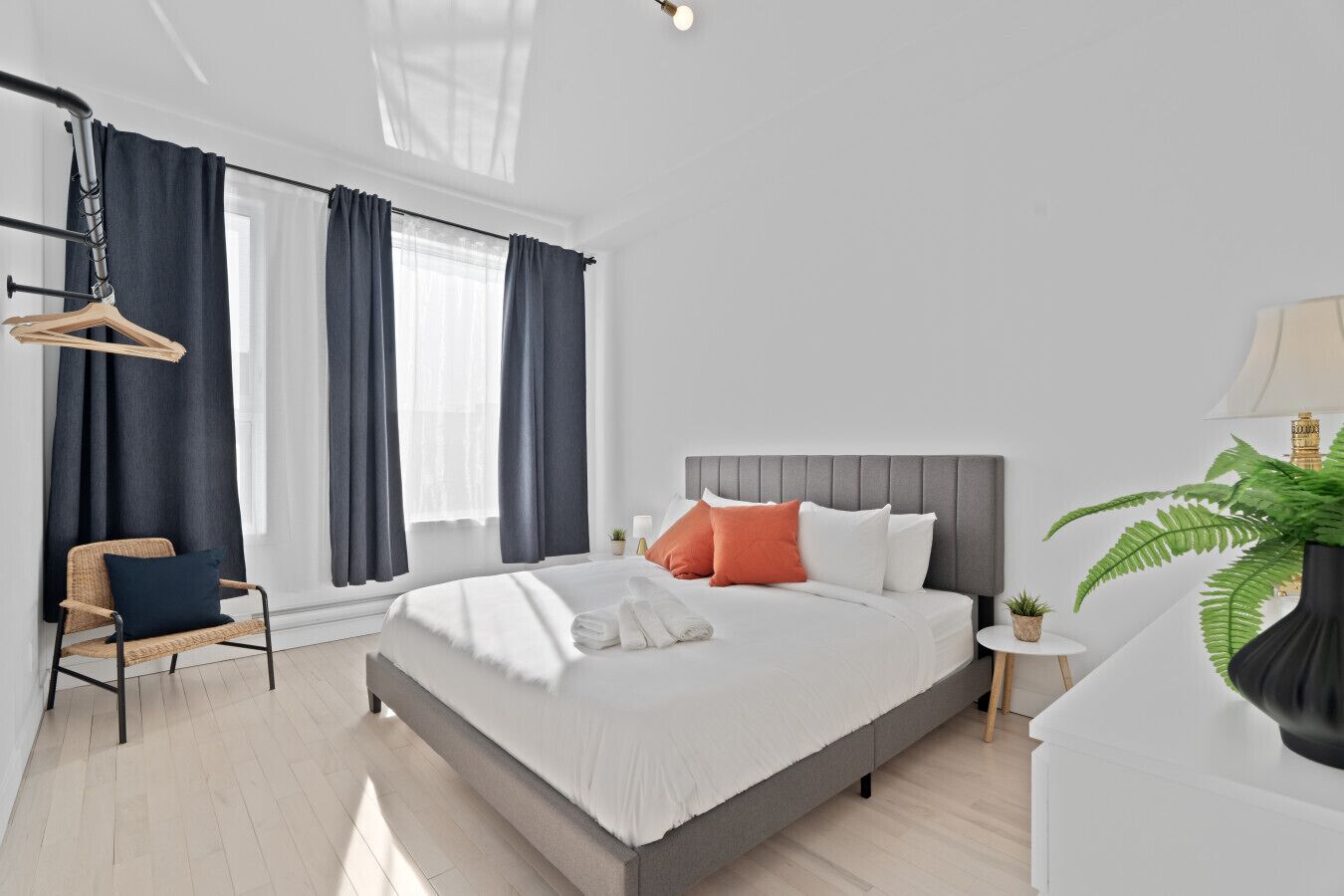 2 bedrooms, iron/ironing board, travel crib, free WiFi