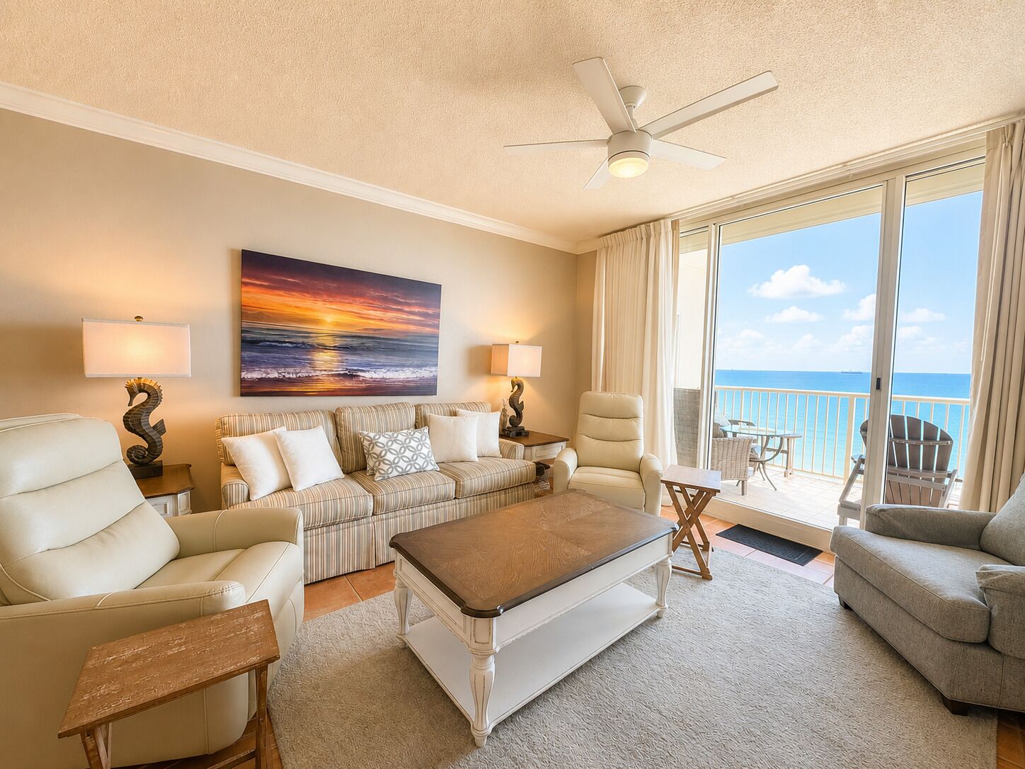 Smart TV, fireplace, video games, DVD player