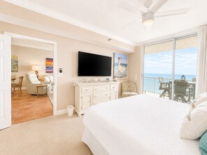2 bedrooms, desk, iron/ironing board, travel crib - Beach Club D1507-Gulf Front, King Adj Bed-Bunk Room-Sofa Sleeper-GRILL-Sleeps 9 (Gulf Shores)