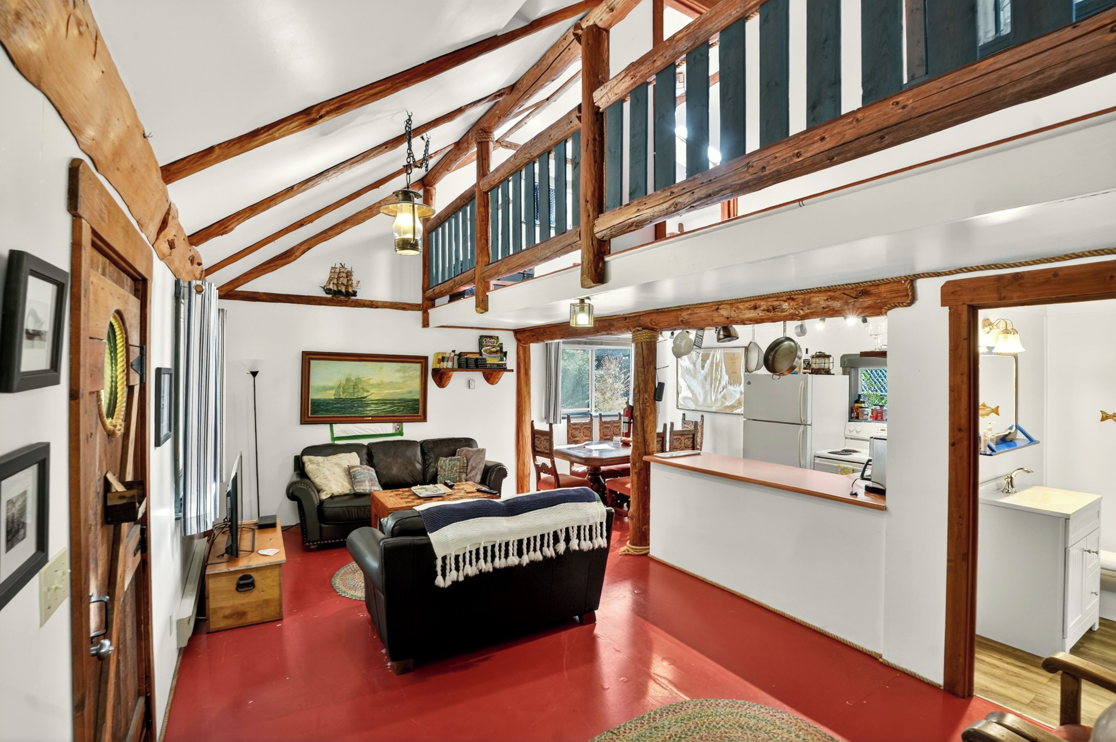 Comfort-Ferienhütte, Balkon