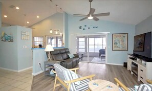 TV connectée, cheminée