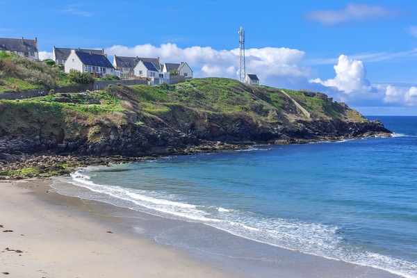 Vlak bij het strand, vissen